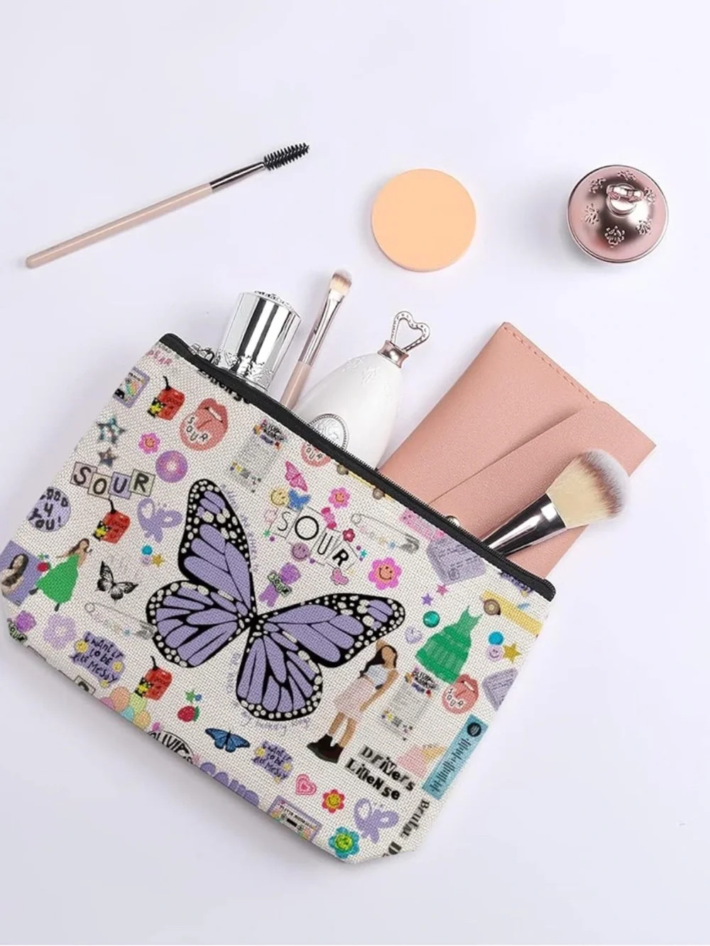 Olivia Rodrigo SOUR Butterfly Cosmetic Bag Pencil Pouch
